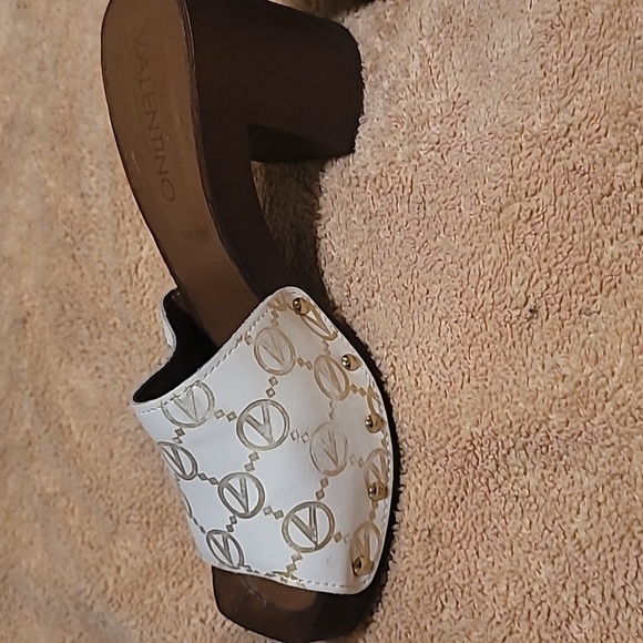 VALENTINO BY MARIO VALENTINOKiki Heeled Slide Sandal SZ 7.5 MARKED EU 38 - Picture 2 of 14